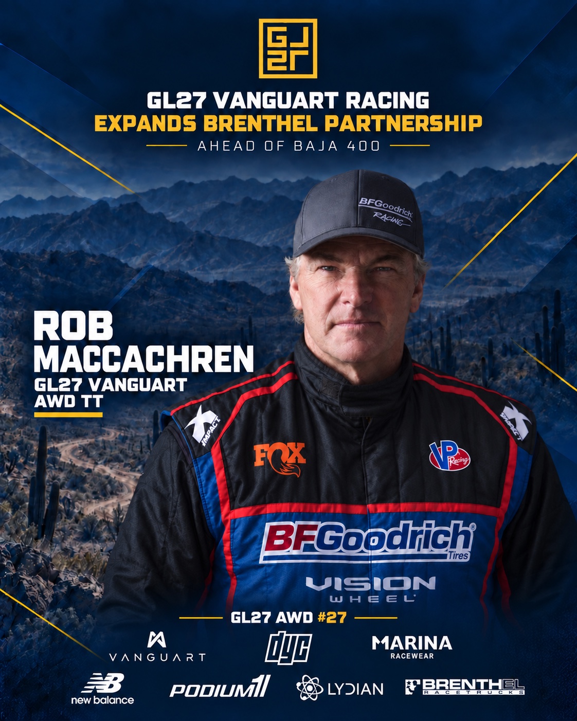 GL27 Vanguart Racing expands Brenthel partnership — Rob MacCachren